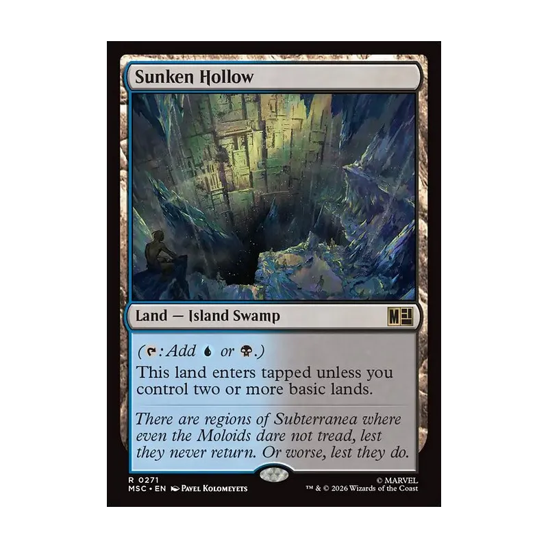 Sunken Hollow (Surge Foil) - Marvel Super Heroes Commander (Foil Near Mint)