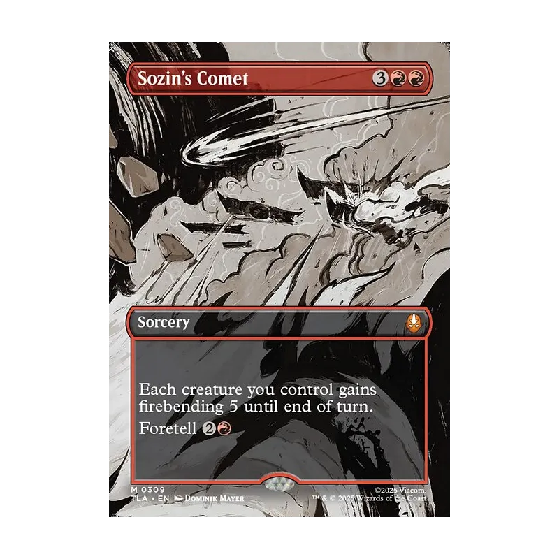 Sozin's Comet (0309) (Borderless) - Avatar: The Last Airbender (Foil Near Mint)