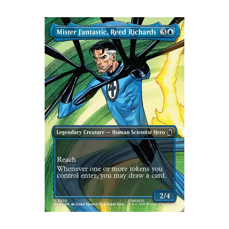 Mister Fantastic, Reed Richards (Borderless) - Marvel Super Heroes (Near Mint)