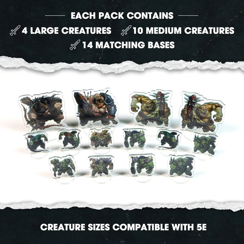 Dungeon Craft Flat Pack Miniatures: Orc (New Arrival)