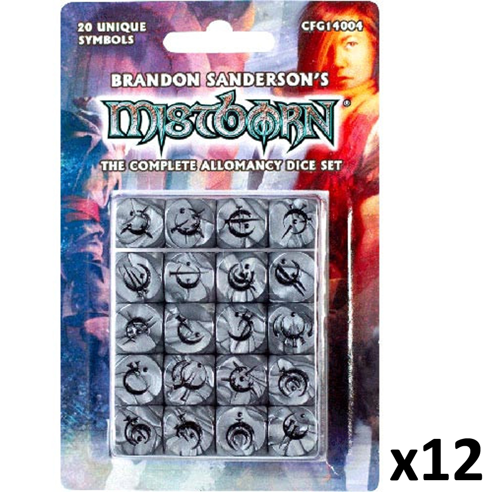 Mistborn: Complete Allomancy Dice Set CASE (12)