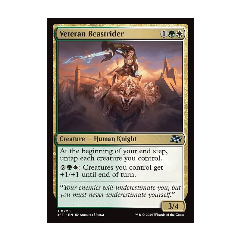 Veteran Beastrider - Aetherdrift (Foil Near Mint)
