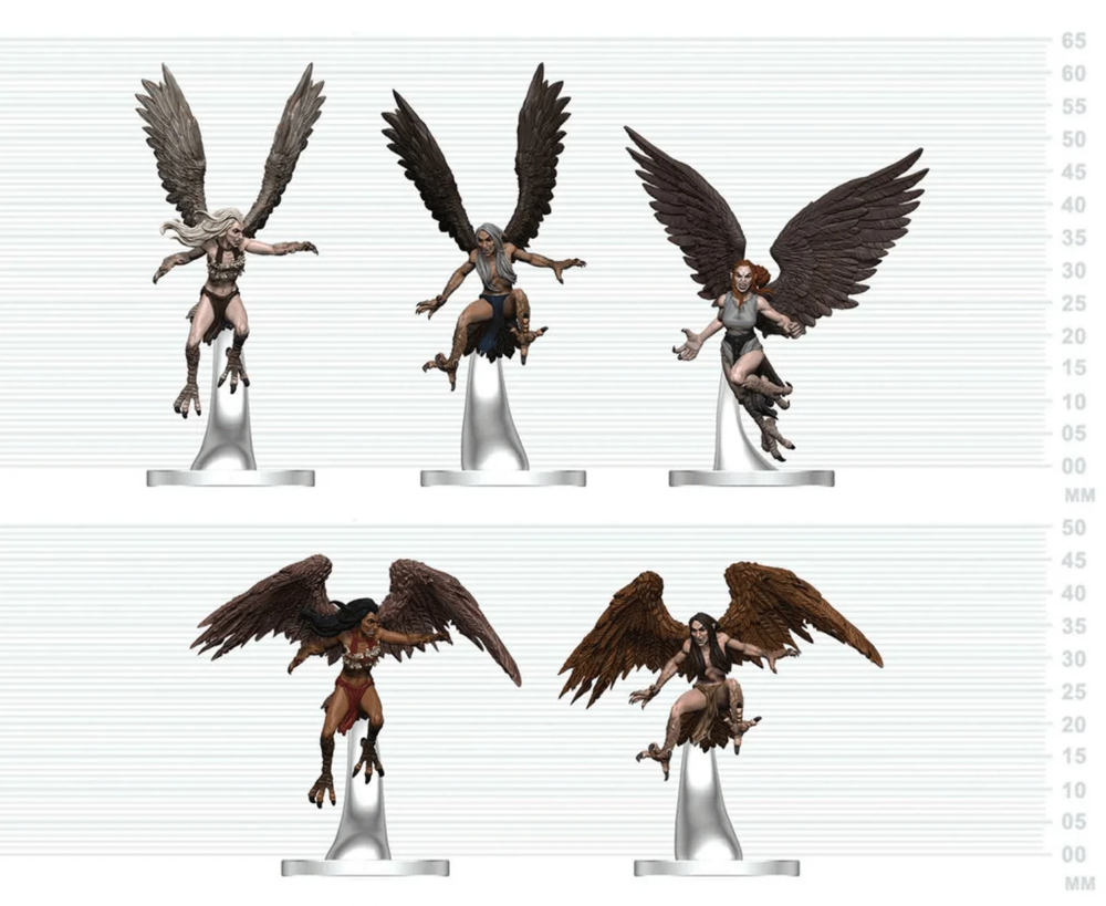 D&D Icons of the Realms: Harpy Flock (Preorder)