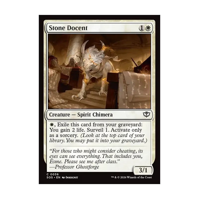 Stone Docent - Secrets of Strixhaven (Near Mint)