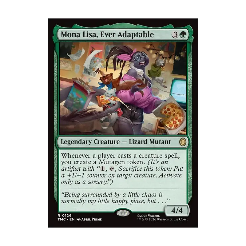 Mona Lisa, Ever Adaptable - Teenage Mutant Ninja Turtles Commander (Near Mint)