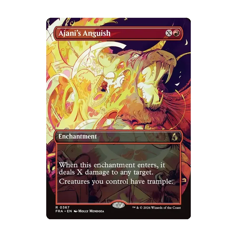 Ajani's Anguish (Borderless) - Reality Fracture (Near Mint)