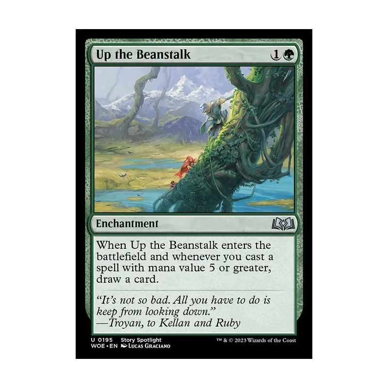 Up the Beanstalk - Wilds of Eldraine (Near Mint)