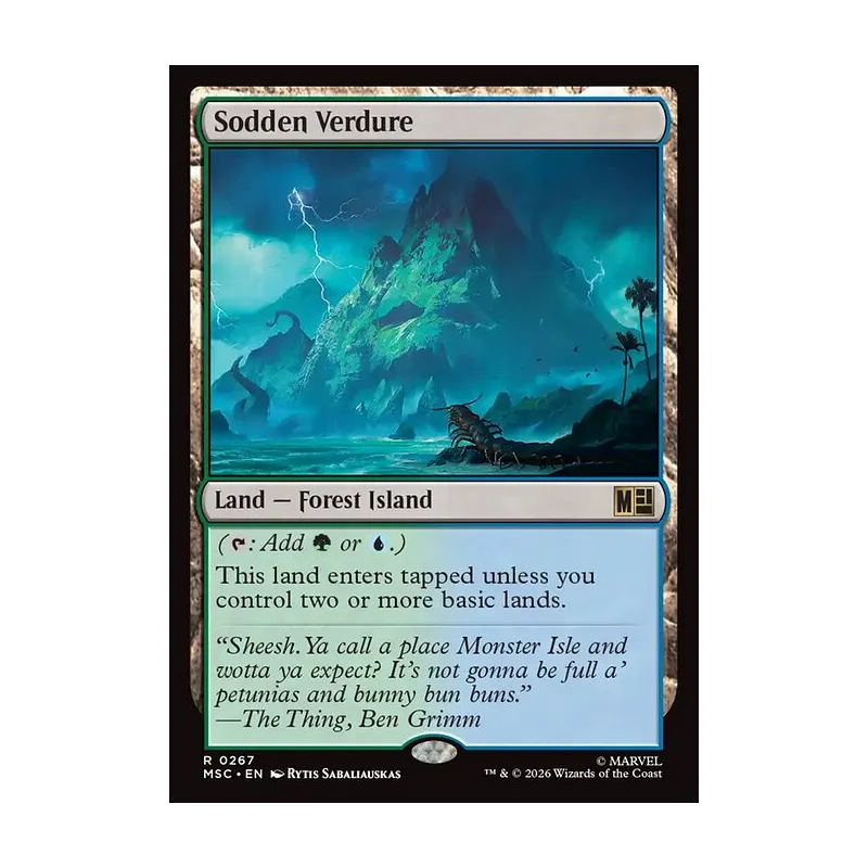 Sodden Verdure (Surge Foil) - Marvel Super Heroes Commander (Foil Near Mint)