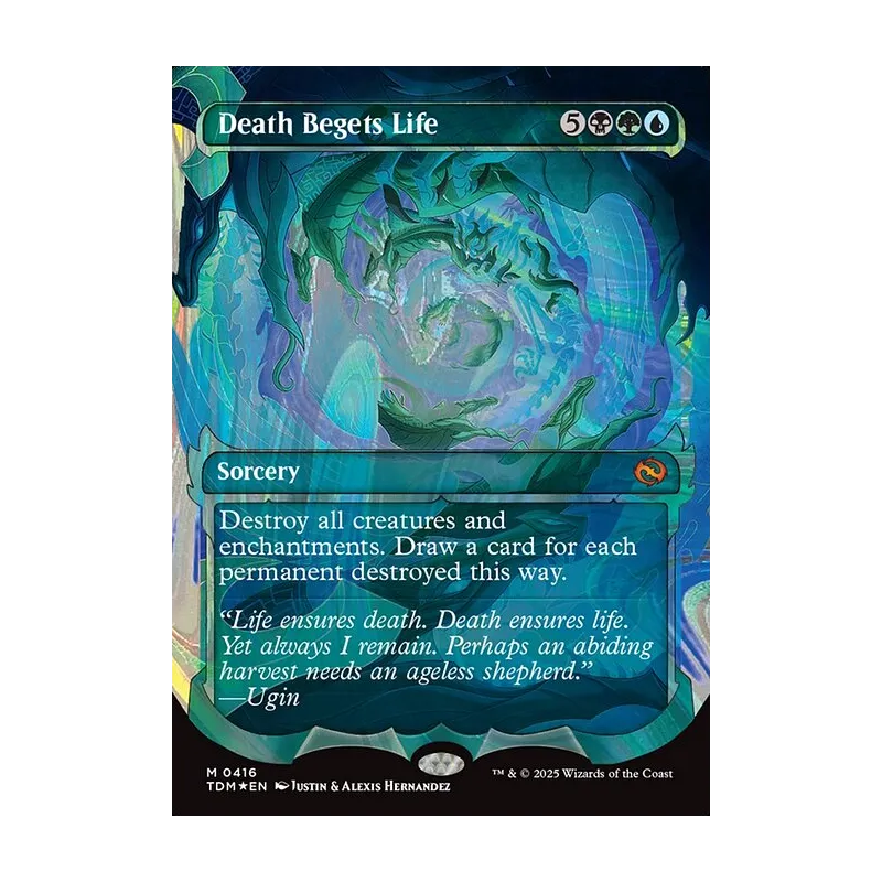 Death Begets Life (Showcase) (Halo Foil) - Tarkir: Dragonstorm (Foil Near Mint)