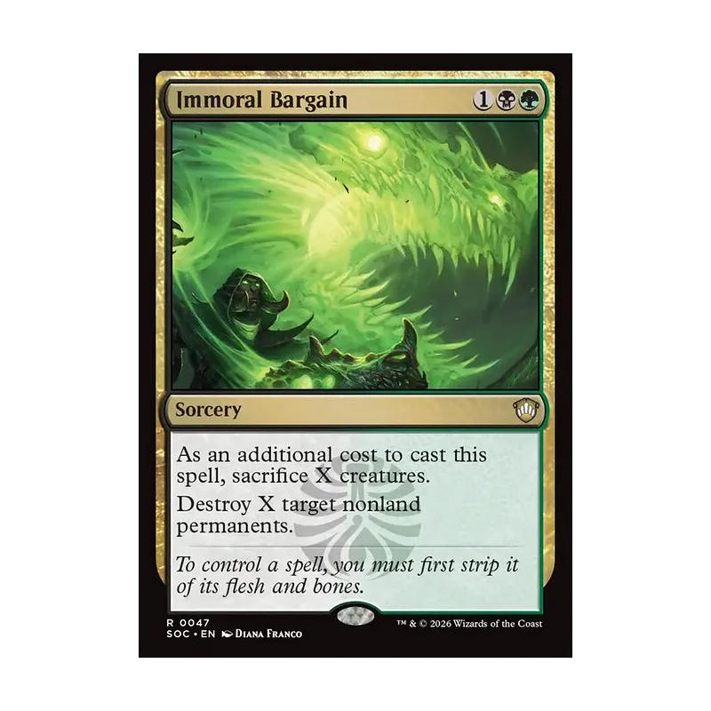Immoral Bargain - Secrets of Strixhaven Commander (Near Mint)