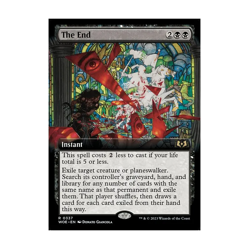 The End (Extended Art) - Wilds of Eldraine (Near Mint)