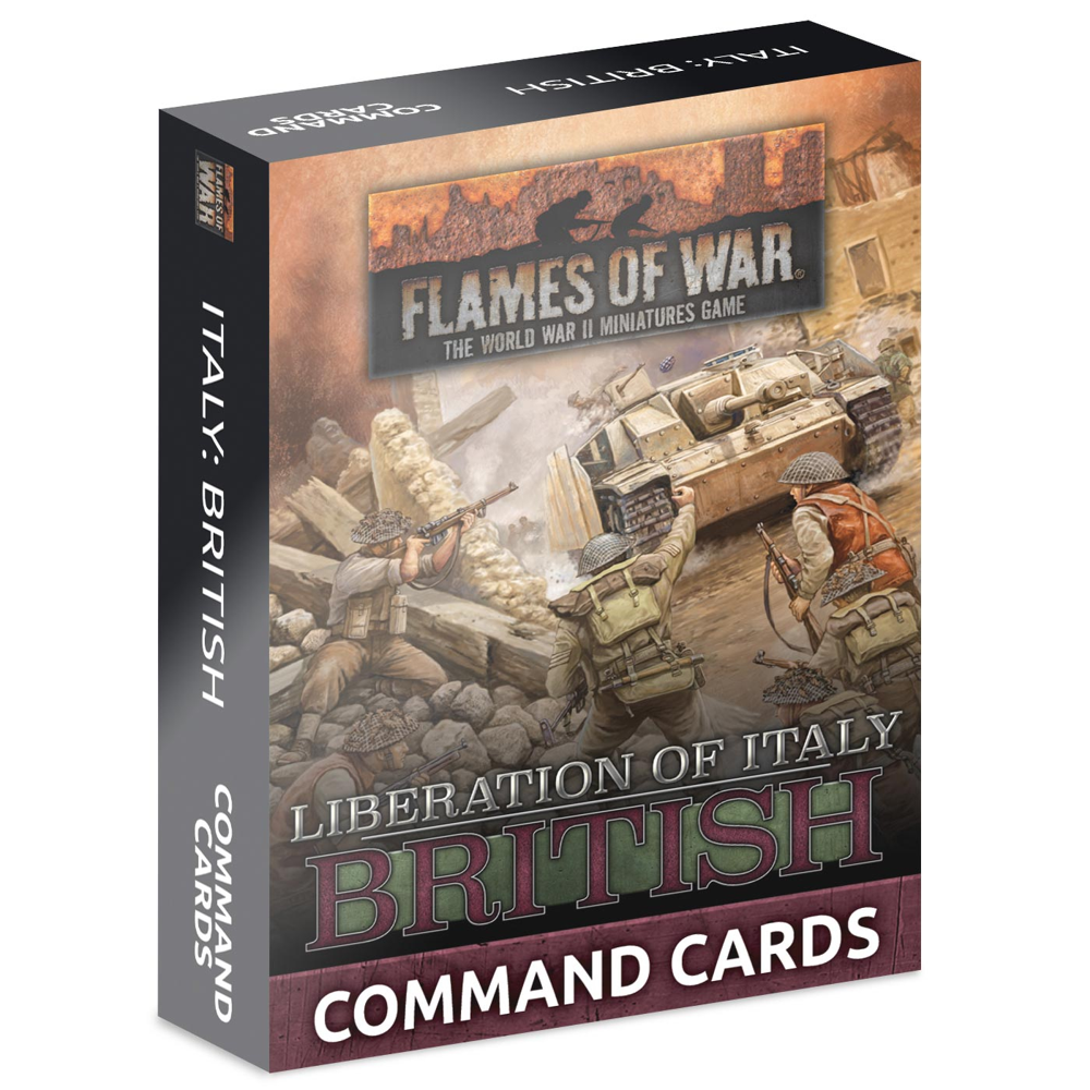 Flames of War WW2: Liberation of Italy - British Command Cards (Preorder)