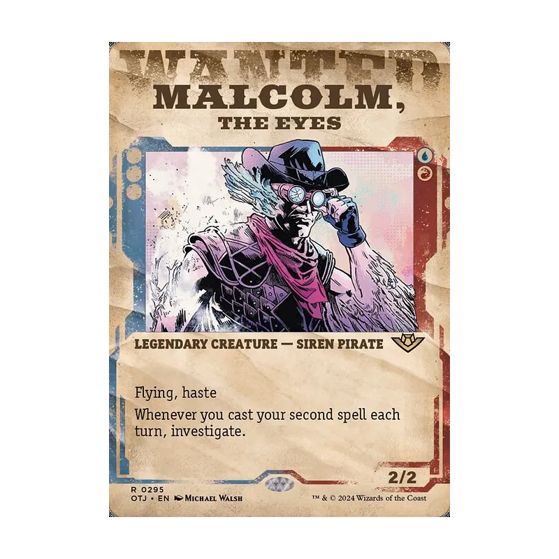Malcolm, the Eyes (Showcase) - Outlaws of Thunder Junction (Near Mint)