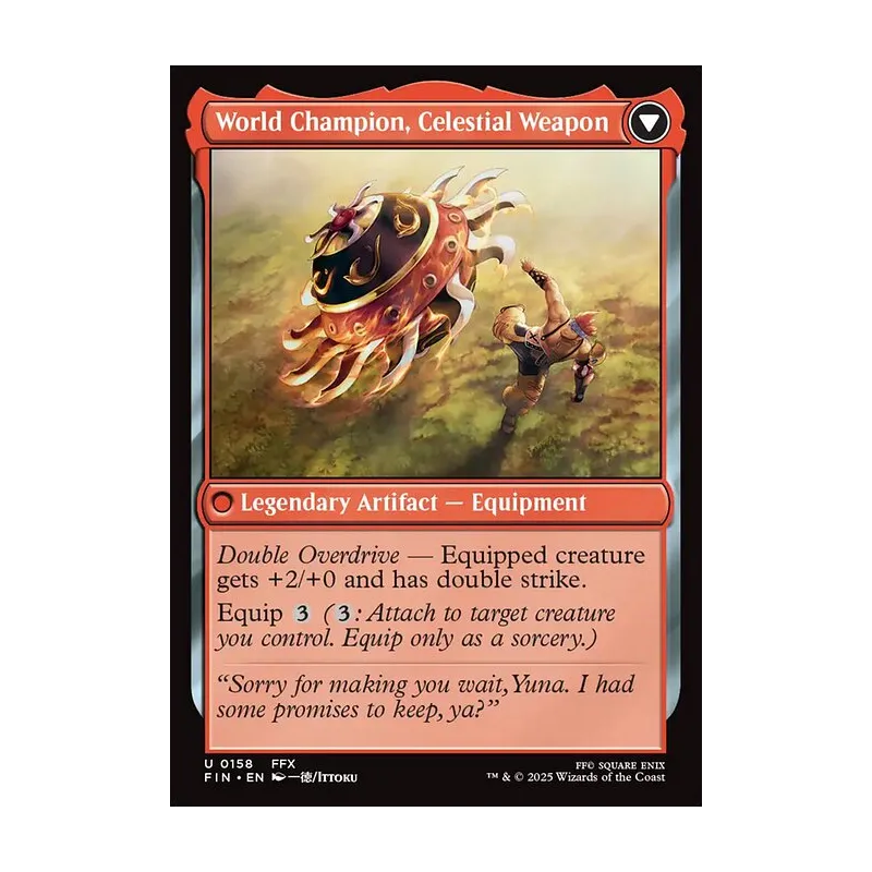 Sidequest: Play Blitzball // World Champion, Celestial Weapon - Final Fantasy (Near Mint)