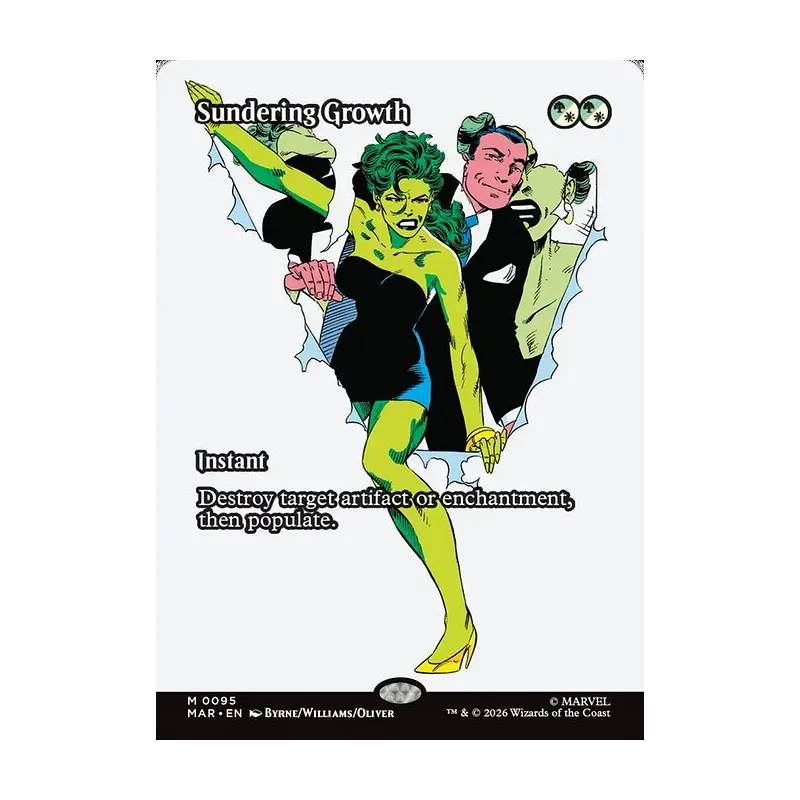 Sundering Growth (Borderless) - Marvel Universe (Near Mint)