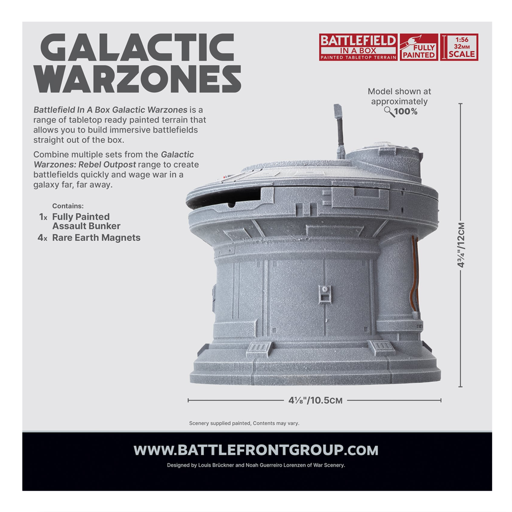 Battlefield in a Box: Galactic Warzones: Rebel Outpost - Assault Bunker (New Arrival)
