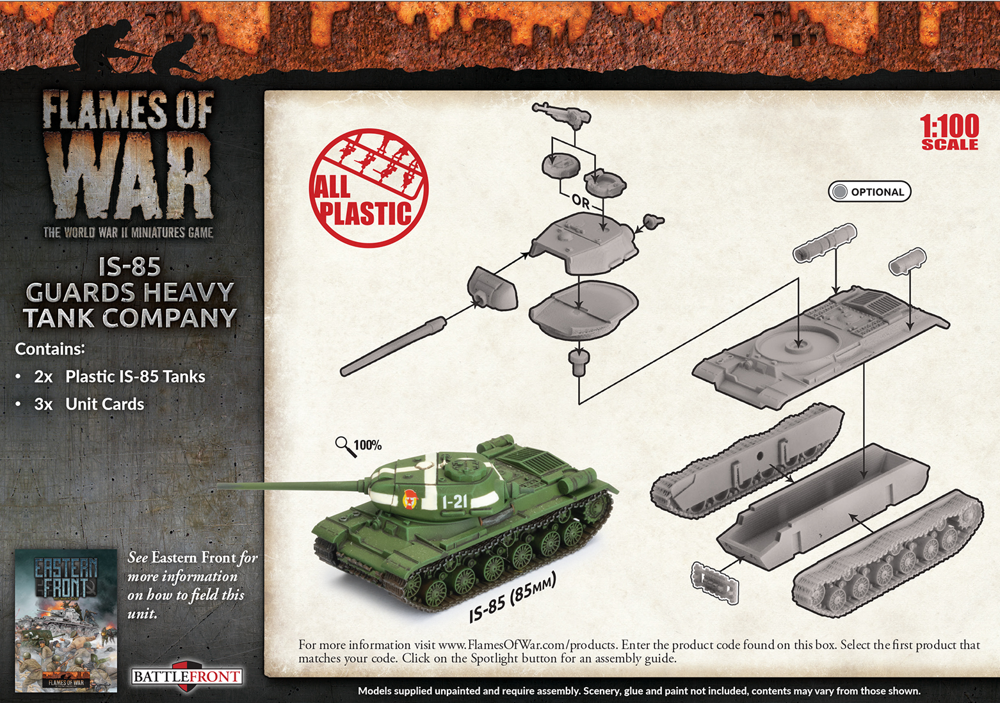 Flames of War WW2: Soviet - IS-85 Guards Heavy Tank Company