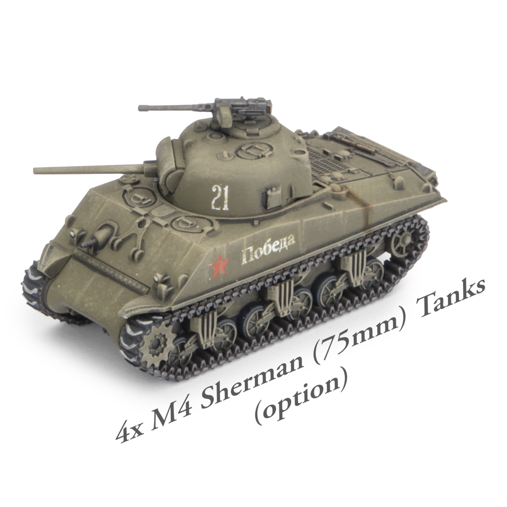 Flames of War WW2: Soviet Starter Force - M4 Sherman Forward Detachment