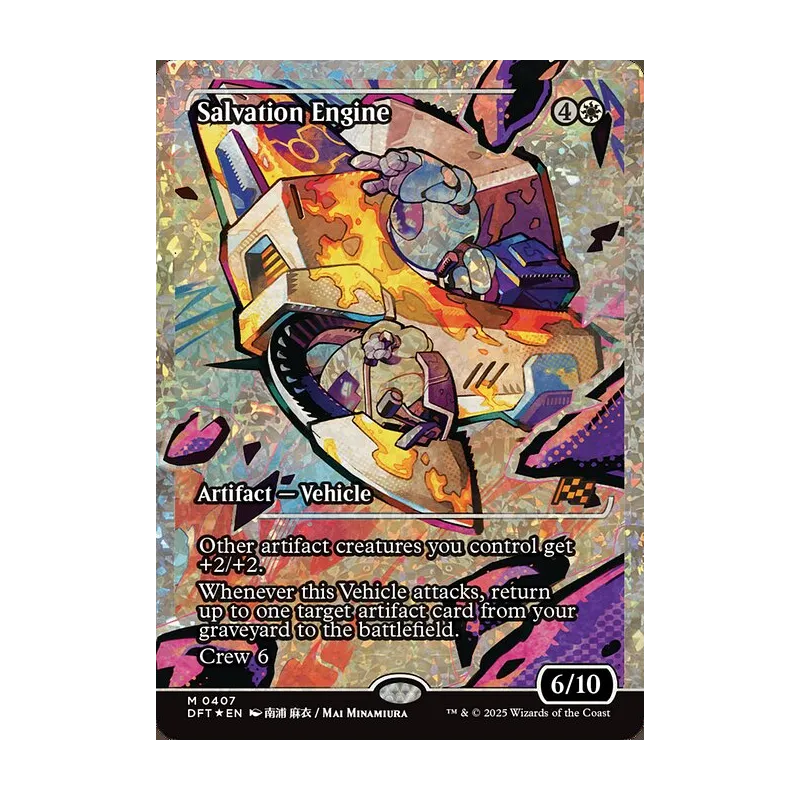 Salvation Engine (Showcase) (Fracture Foil) - Aetherdrift (Foil Near Mint)