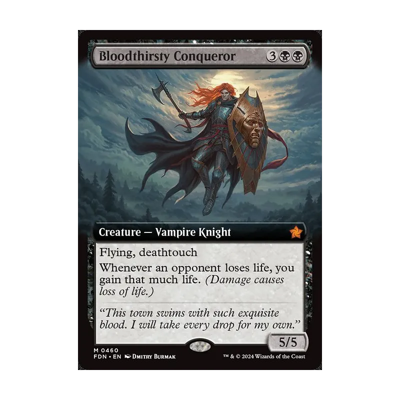 Bloodthirsty Conqueror (Extended Art) - Foundations (Near Mint)