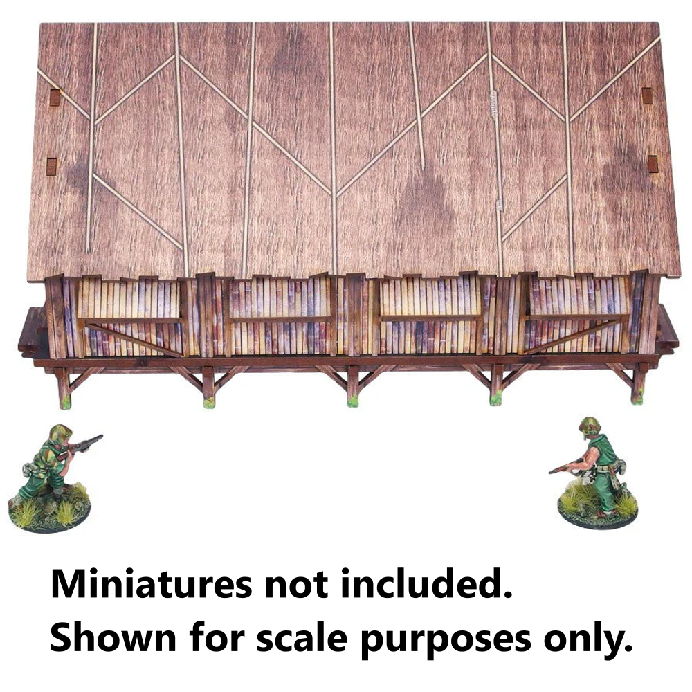 Bolt Action HDF Terrain: WW2 Pacific - Barracks