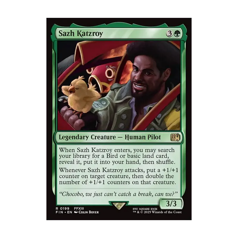 mtg final fantasy sazh Katzroy [FINAL FANTASY] Landfall — Whenever a land you control enters Character Profile - Final Fantasy