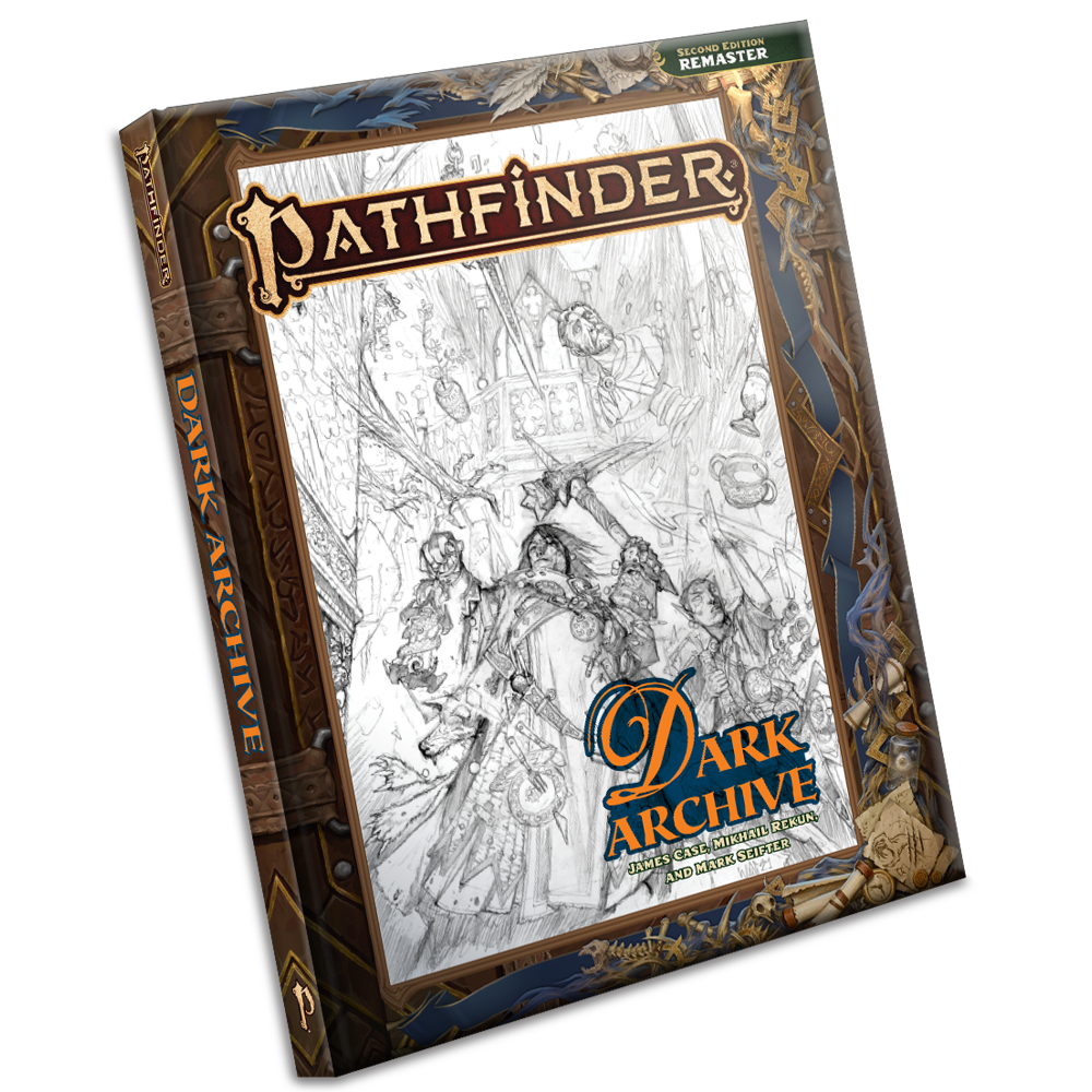 Pathfinder 2E RPG: Dark Archive Remastered (Sketch Cover) (Preorder)