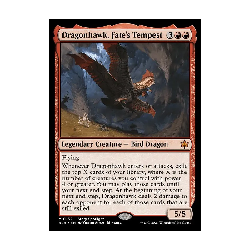 Dragonhawk, Fate's Tempest - Bloomburrow (Near Mint)