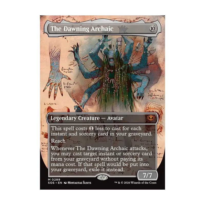 The Dawning Archaic (Borderless) - Secrets of Strixhaven (Near Mint)