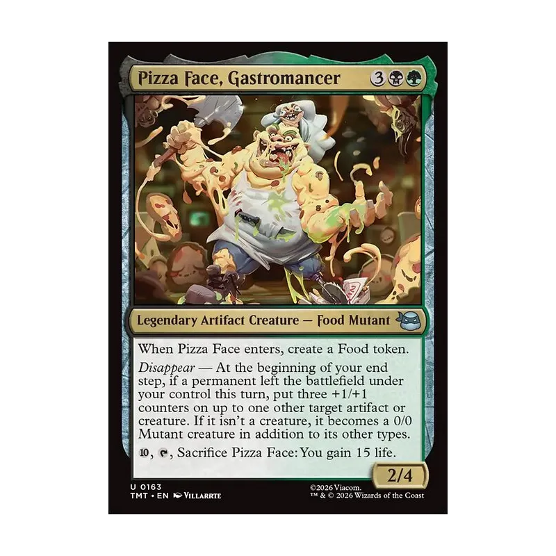 Pizza Face, Gastromancer |TMNT Ninja Turtles MTG