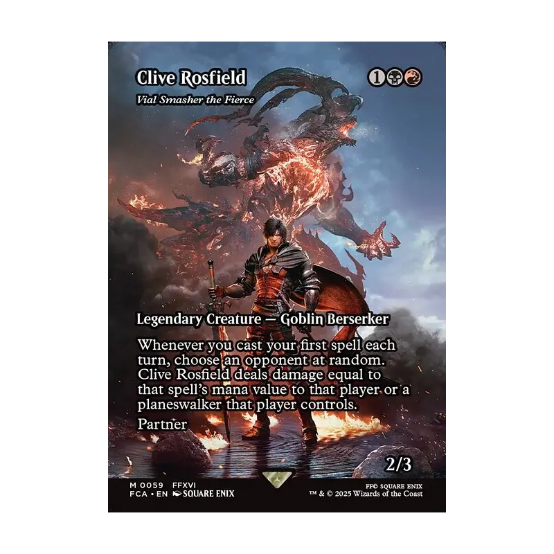 Clive Rosfield / Vial Smasher the Fierce (Showcase) - Final Fantasy: Through the Ages (Near Mint)