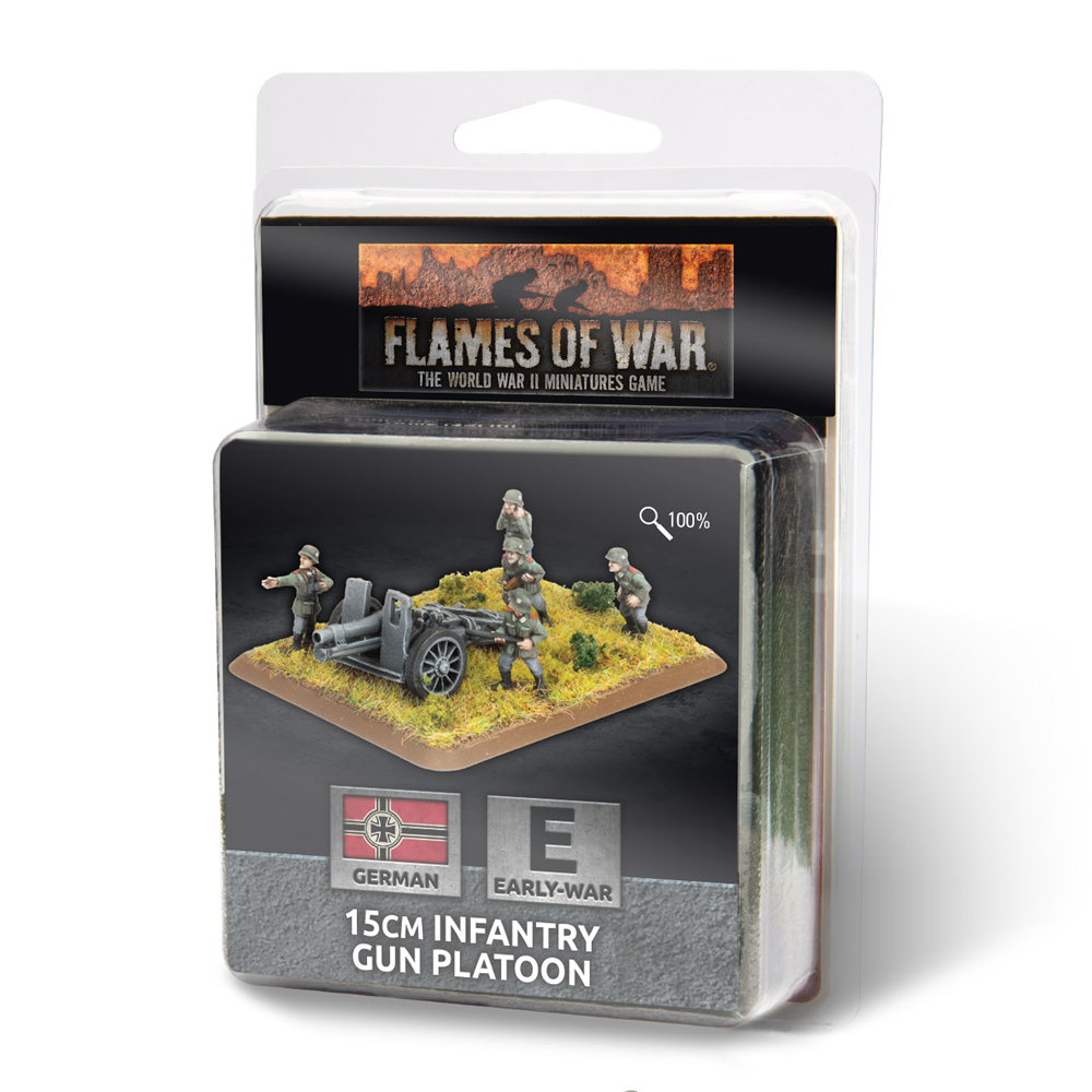 Flames of War WW2: German - 15cm Infantry Gun Platoon (Preorder)