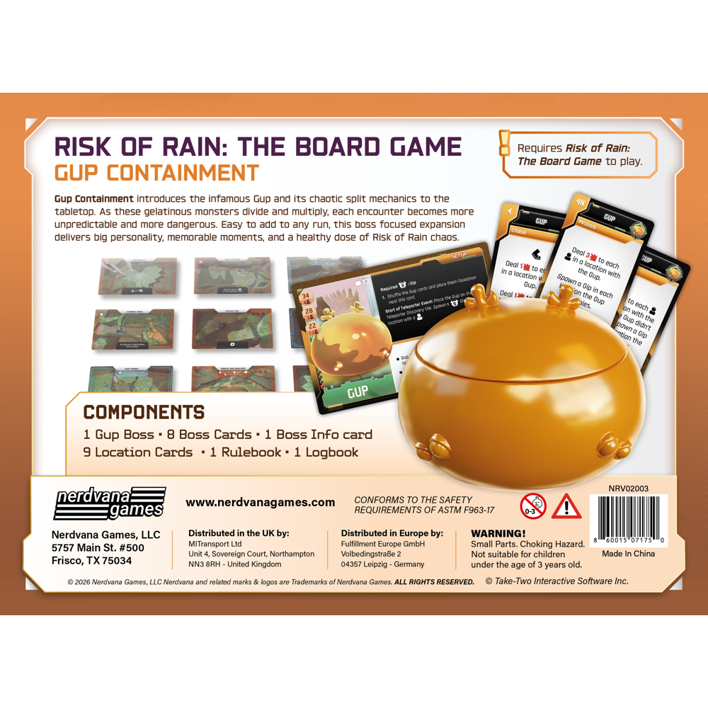 Risk of Rain: The Board Game - Gup Containment Expansion (Preorder)
