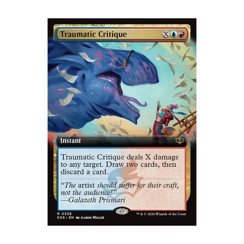 Traumatic Critique (Extended Art) - Secrets of Strixhaven (Near Mint)