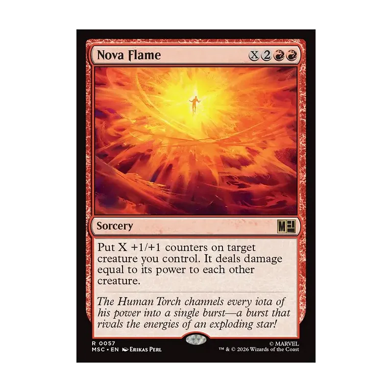 Nova Flame (Surge Foil) - Marvel Super Heroes Commander (Foil Near Mint)