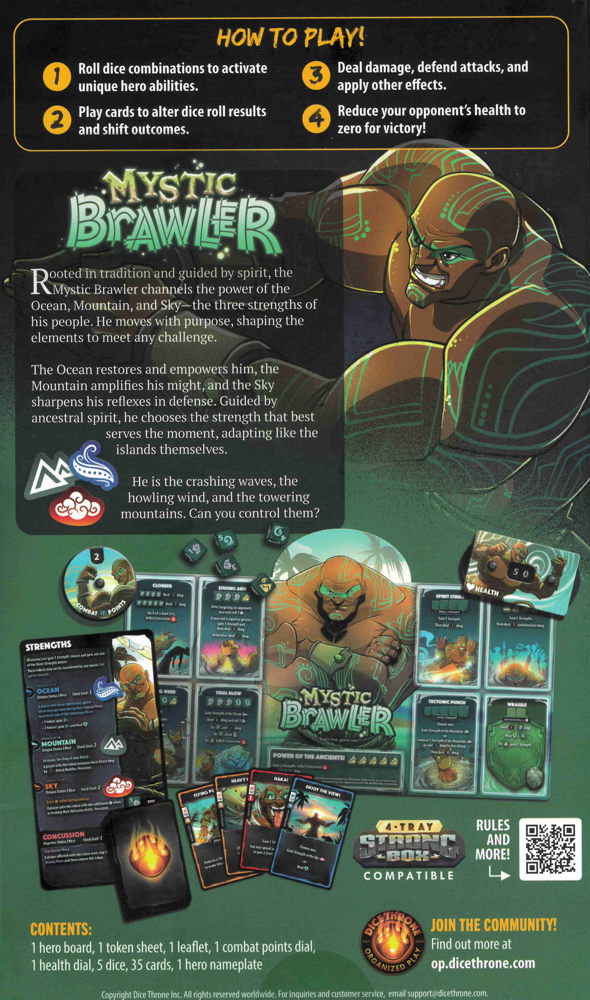 Dice Throne: Hero Pack - Mystic Brawler
