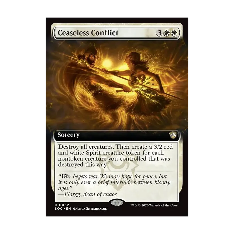 Ceaseless Conflict (Extended Art) - Secrets of Strixhaven Commander (Near Mint)