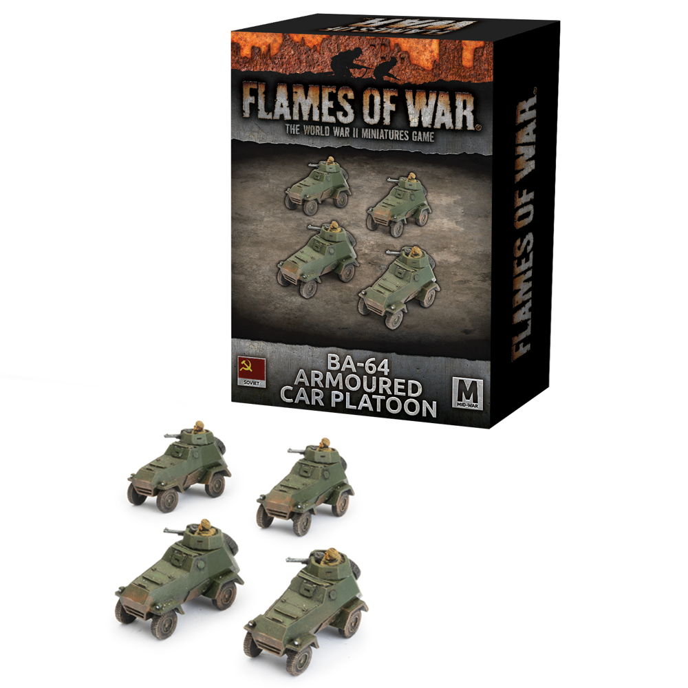 Flames of War WW2: Soviet - BA-64 Armoured Car Platoon