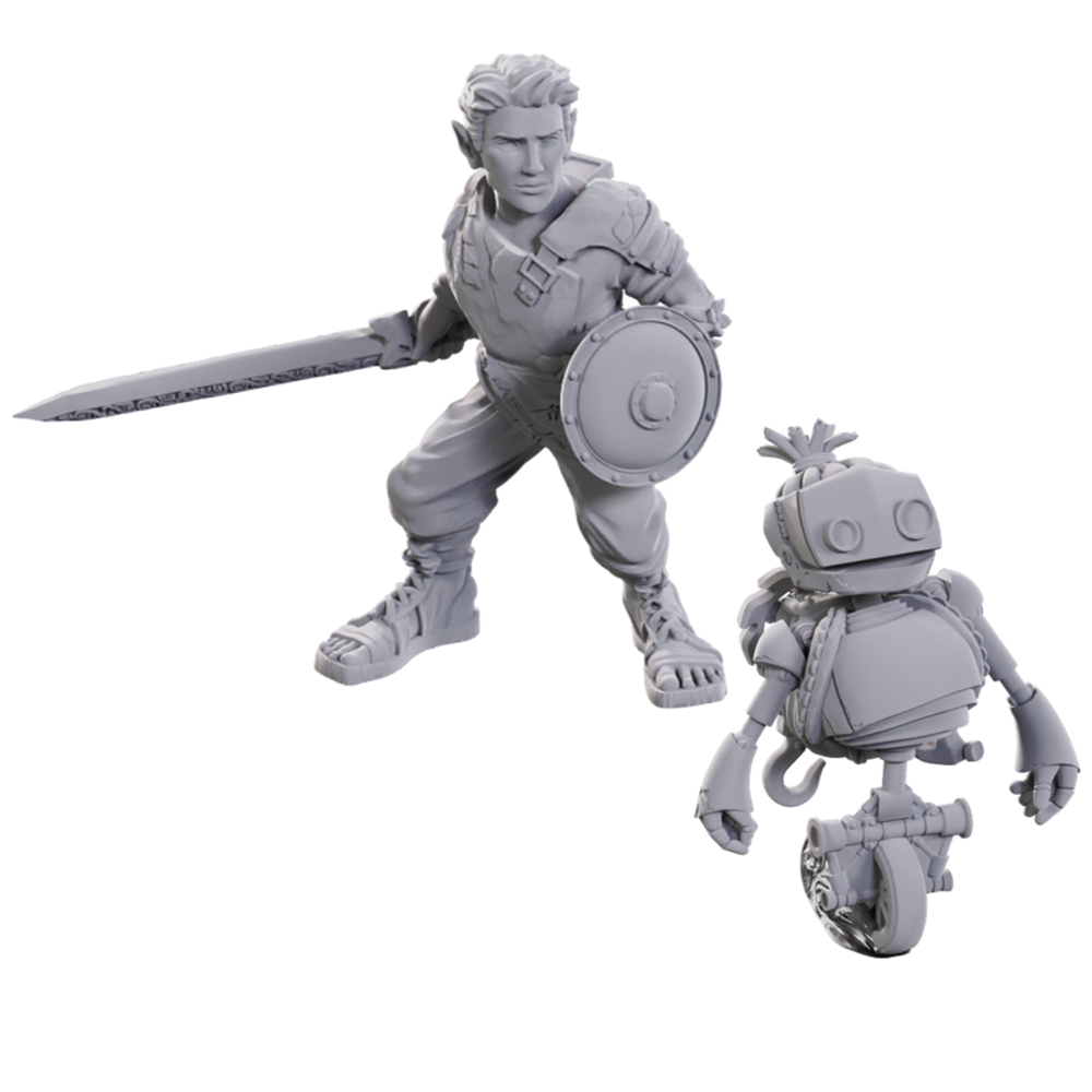 Critical Role Unpainted Minis: Orym of the Air Ashari & Fresh Cut Grass (New Arrival)