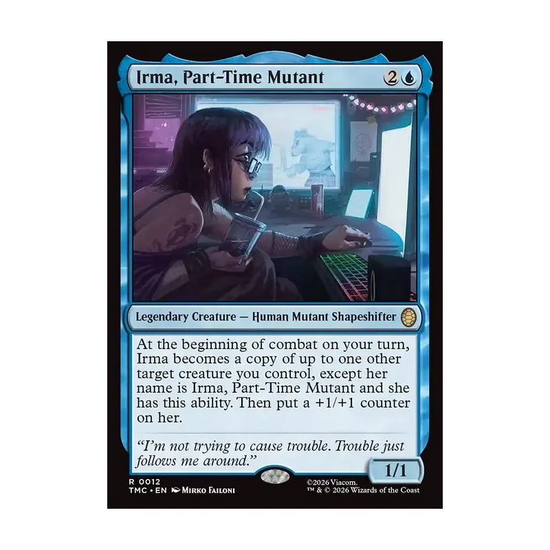 Irma, Part-Time Mutant (Surge Foil) - Teenage Mutant Ninja Turtles Commander (Foil Near Mint)