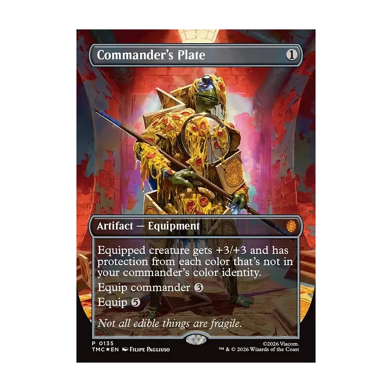 Commander's Plate (Borderless) - Teenage Mutant Ninja Turtles Commander (Foil Near Mint)