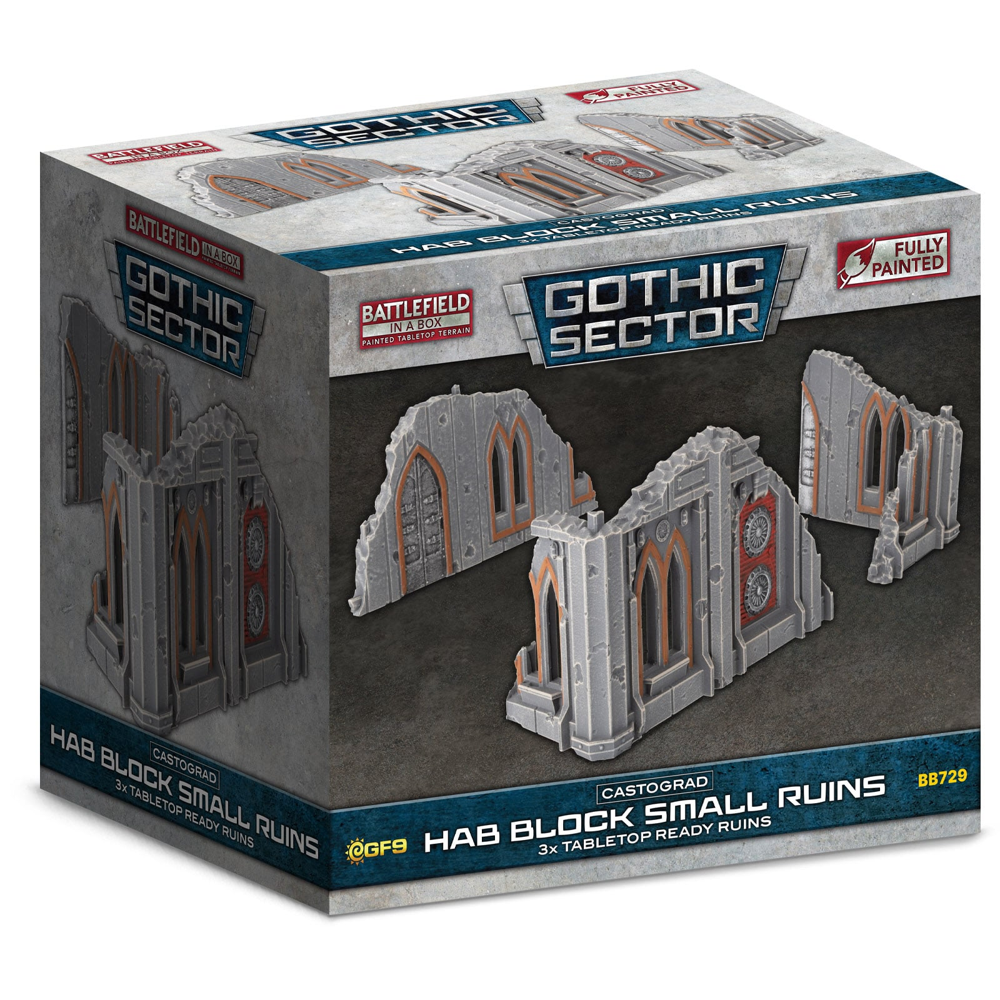 Battlefield in a Box: Gothic Sector - Castograd Hab Block Small Ruins (Preorder)