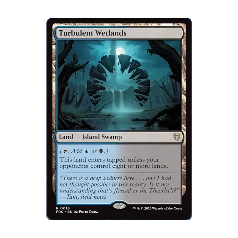 Turbulent Wetlands - Reality Fracture Commander (Near Mint)