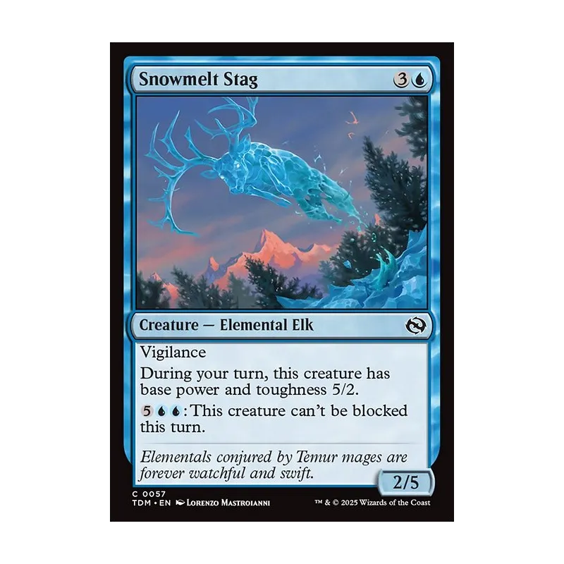 Snowmelt Stag - Tarkir: Dragonstorm (Near Mint)