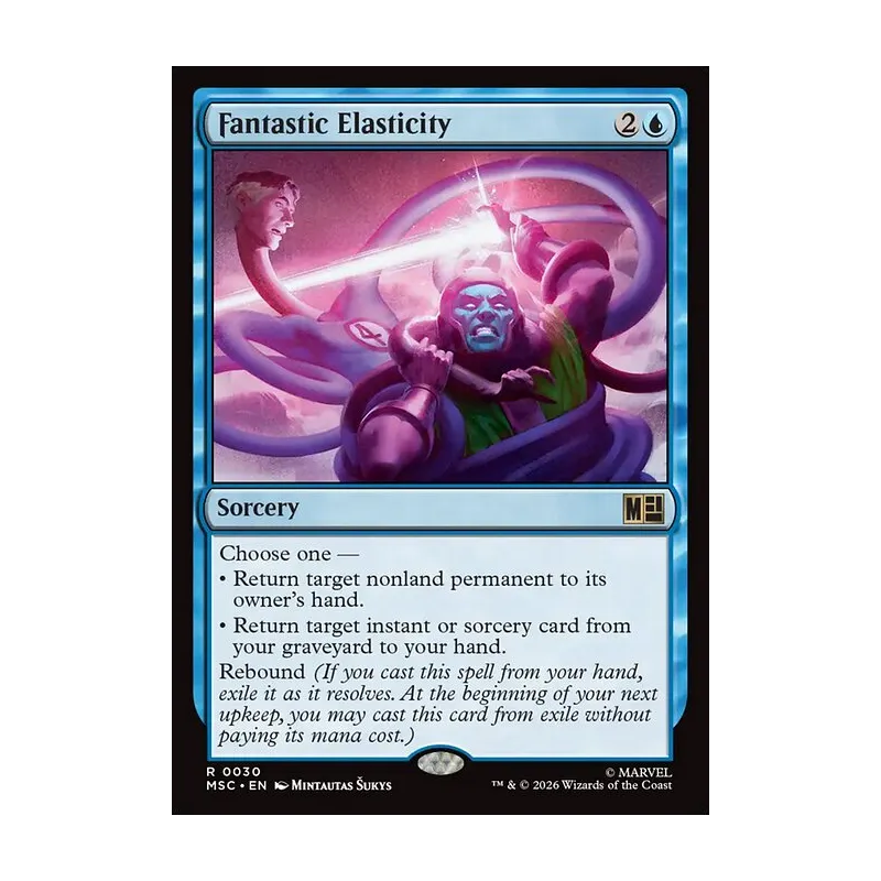Fantastic Elasticity (Surge Foil) - Marvel Super Heroes Commander (Foil Near Mint)