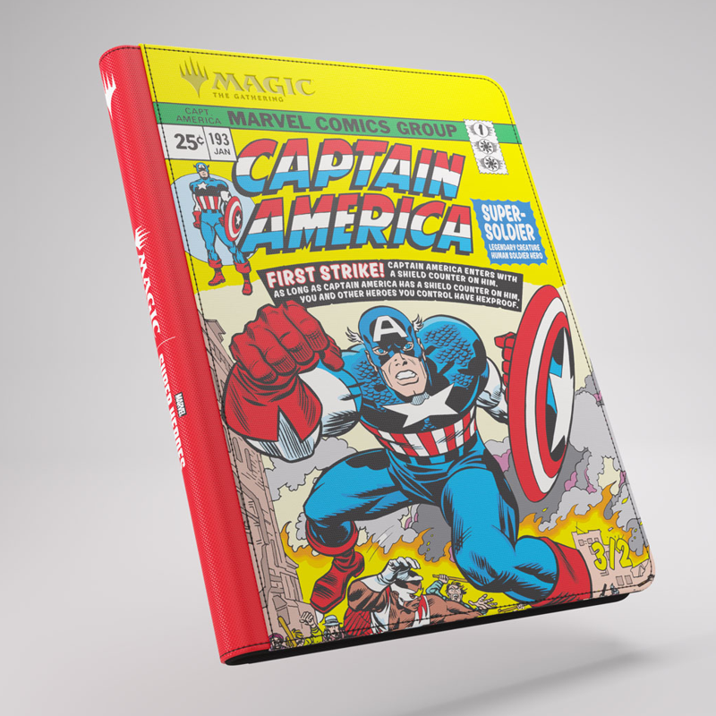 MTG 18-Pocket Zip-Up Album: Marvel Super Heroes - Captain America / Black Panther (New Arrival)