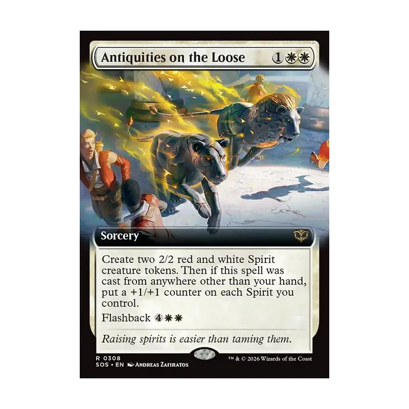 Antiquities on the Loose (Extended Art) - Secrets of Strixhaven (Near Mint)
