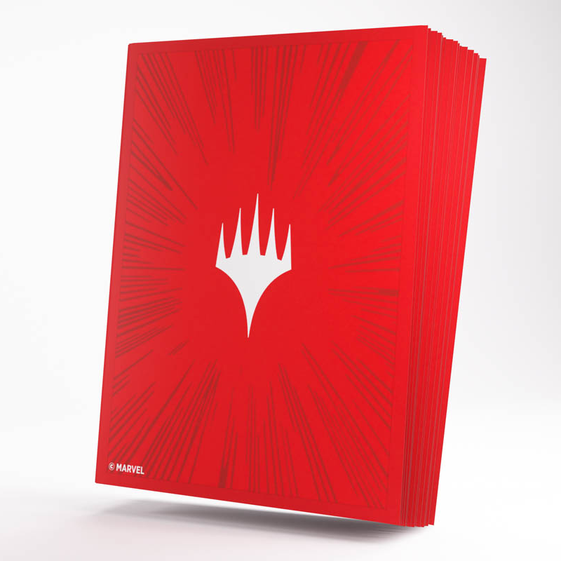 MTG Premium Double Sleeving Pack: Marvel Super Heroes - Comic Burst Red (Preorder)
