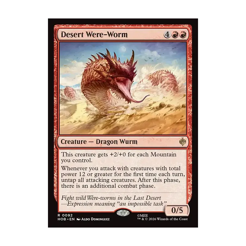 Desert Were-Worm - The Hobbit (Near Mint)