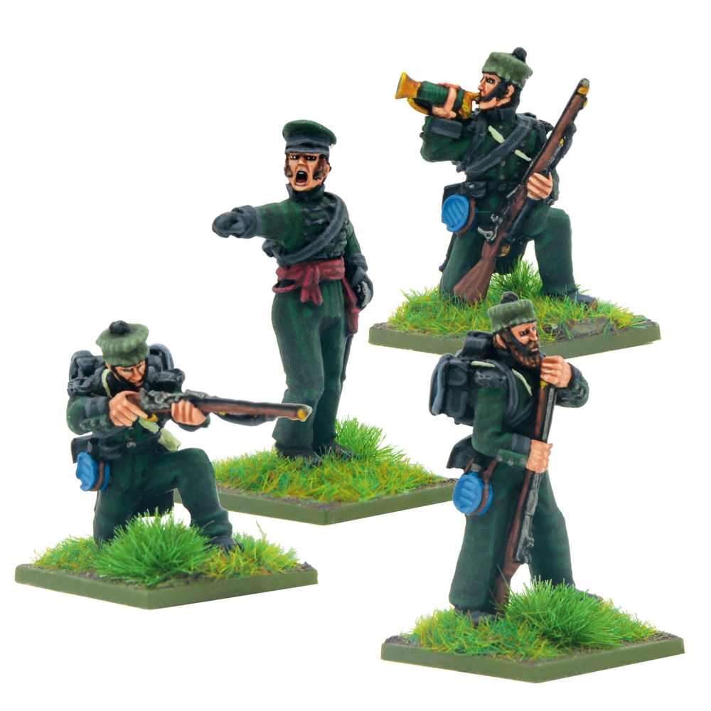 Black Powder: Crimean War - British Rifle Brigade in Forage Caps Command (Preorder)